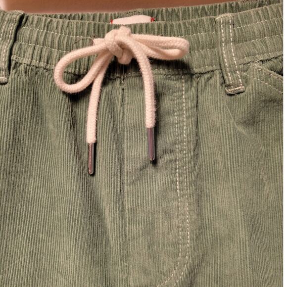 Olive Green Corduroy Cargo Pants Utility Grunge Goblin Gremlin Core Women's M - Picture 4 of 9